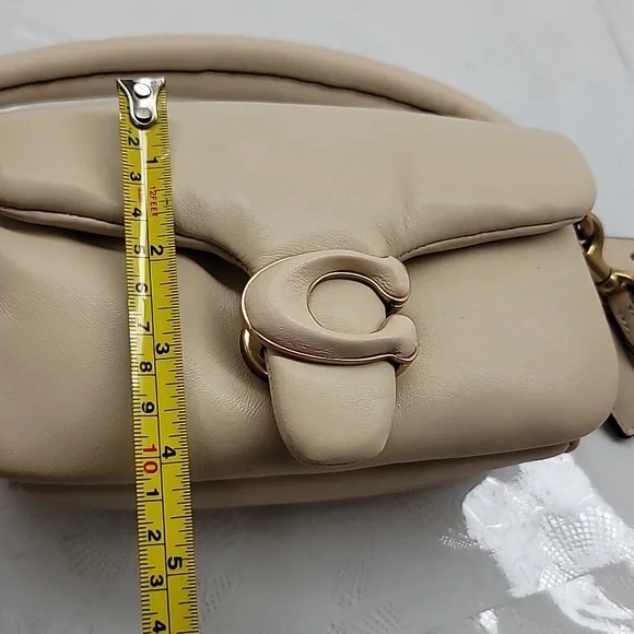 Coach Pillow Tabby Shoulder Crossbody Bag In Soft Cream - Picture 11 of 13